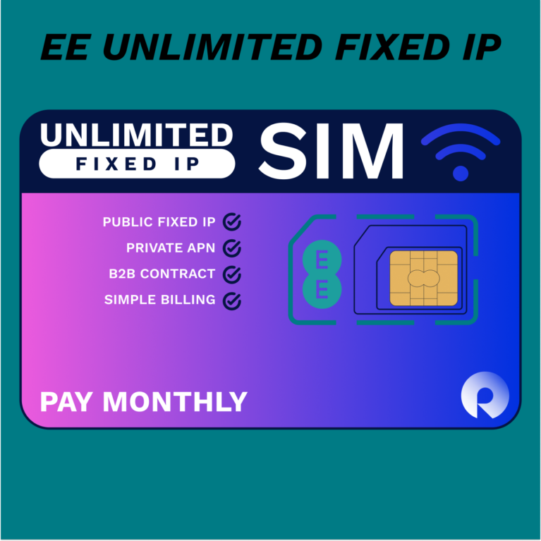 EE Unlimited Fixed IP SIM Card